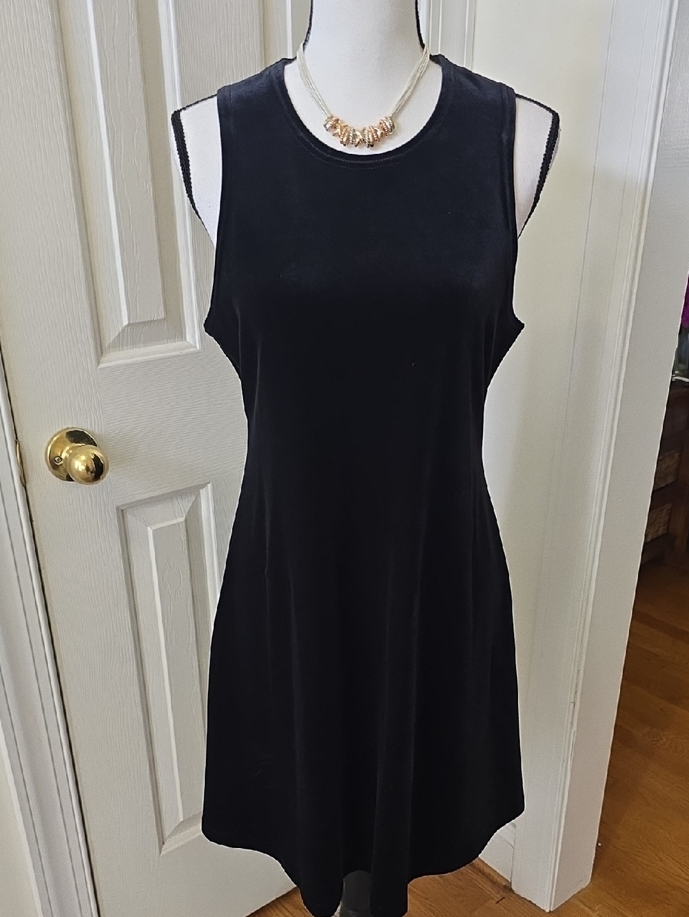 JALATE LIMITED BRAND WOMEN'S BLACK SLEEVELESS VELVETEEN DRESS SIZE LARGE
